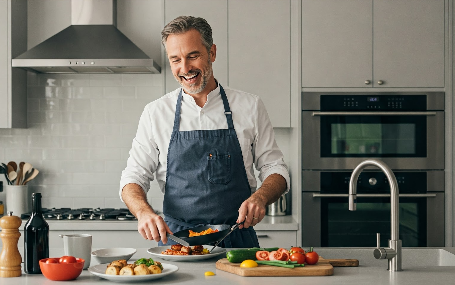 Chef preparing meal